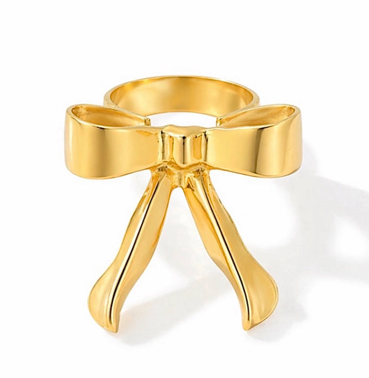 Bow Gold Ring