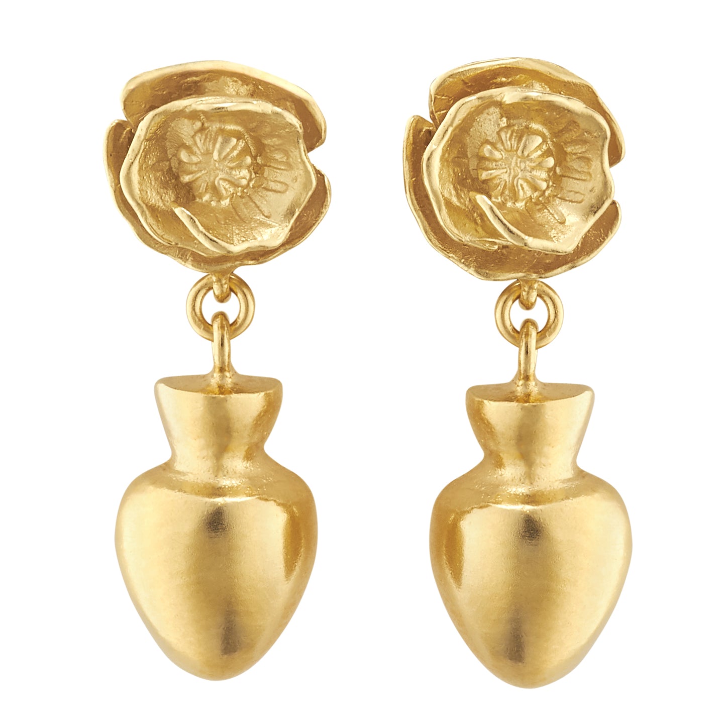 Vejer & Poppy Gold Earrings