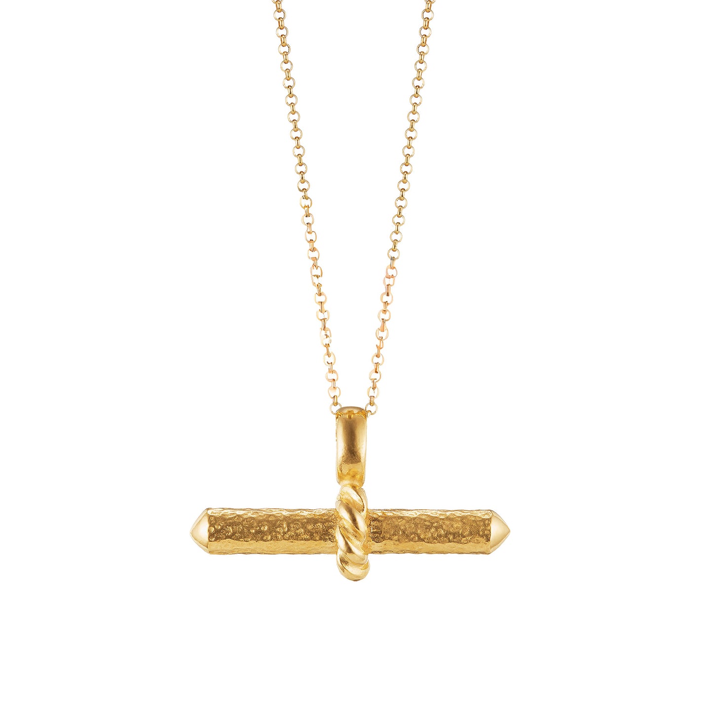 T-Bar II Gold Necklace