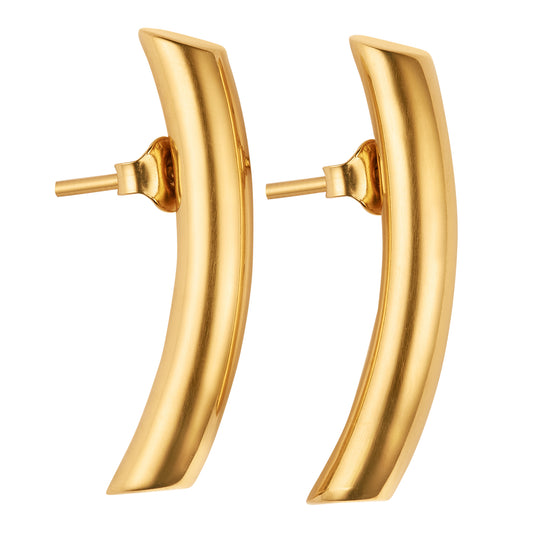 Tube Small Gold Earrings