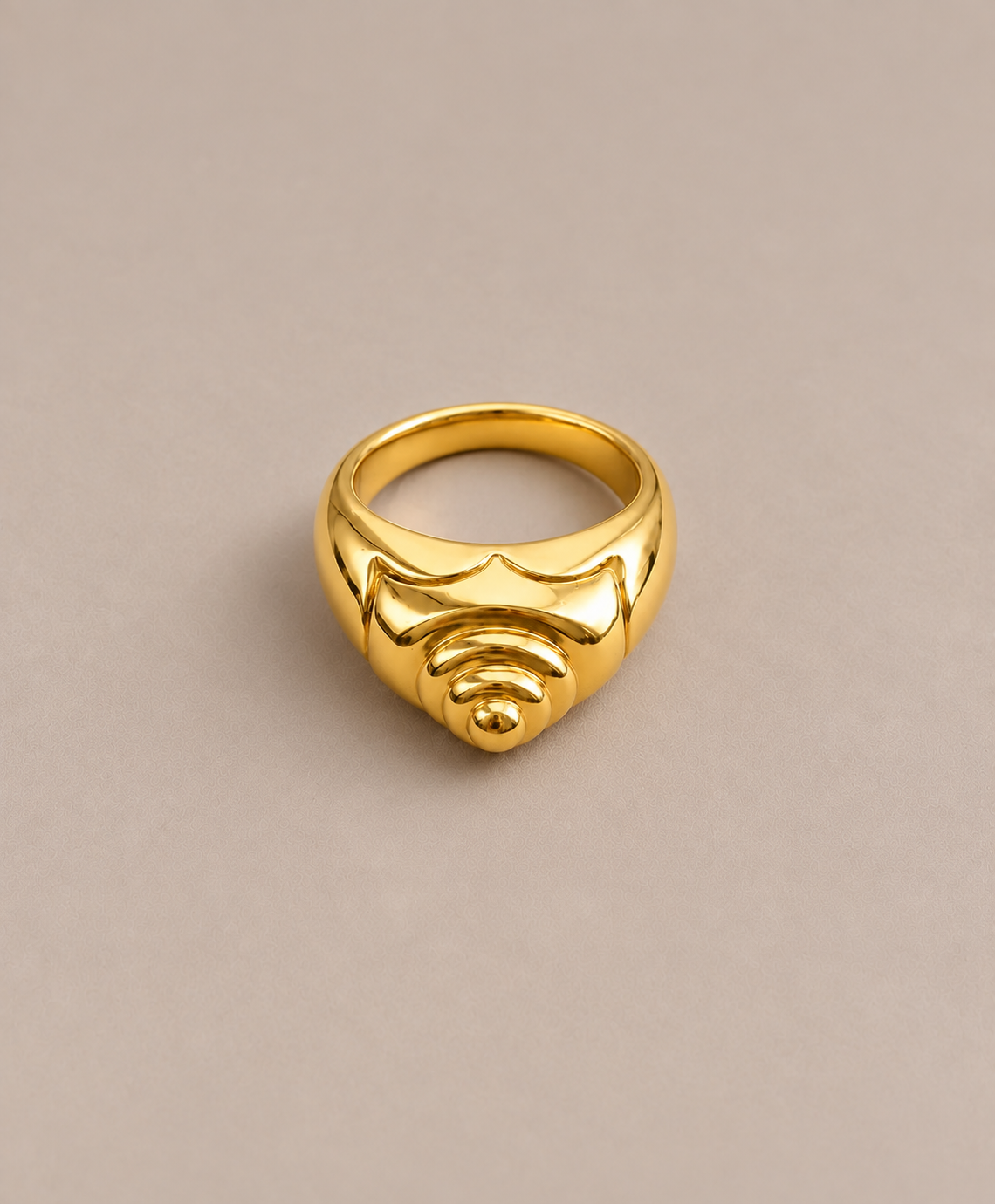 Cone Gold Ring