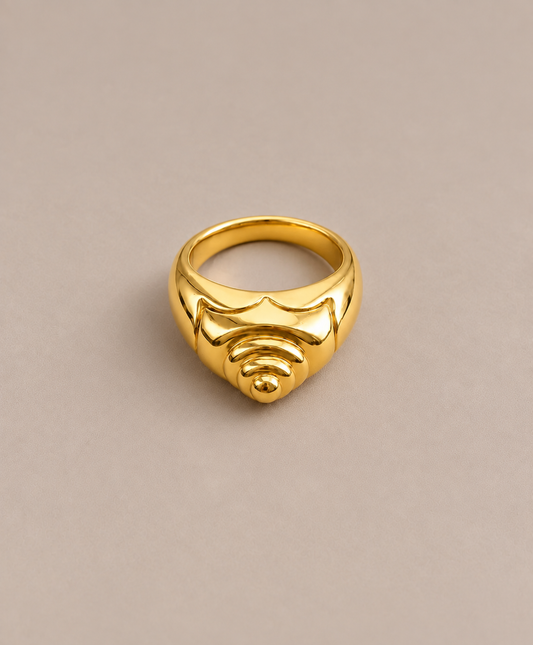Cone Gold Ring