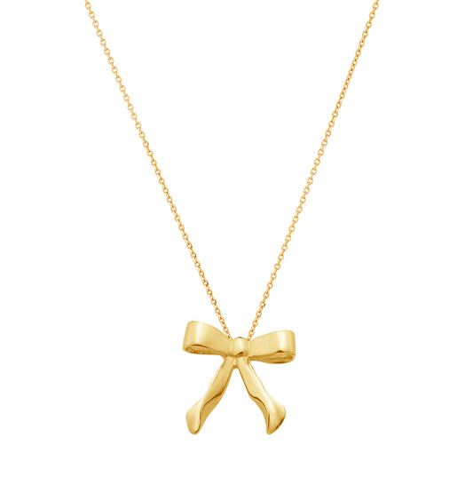 Bow Gold Necklace