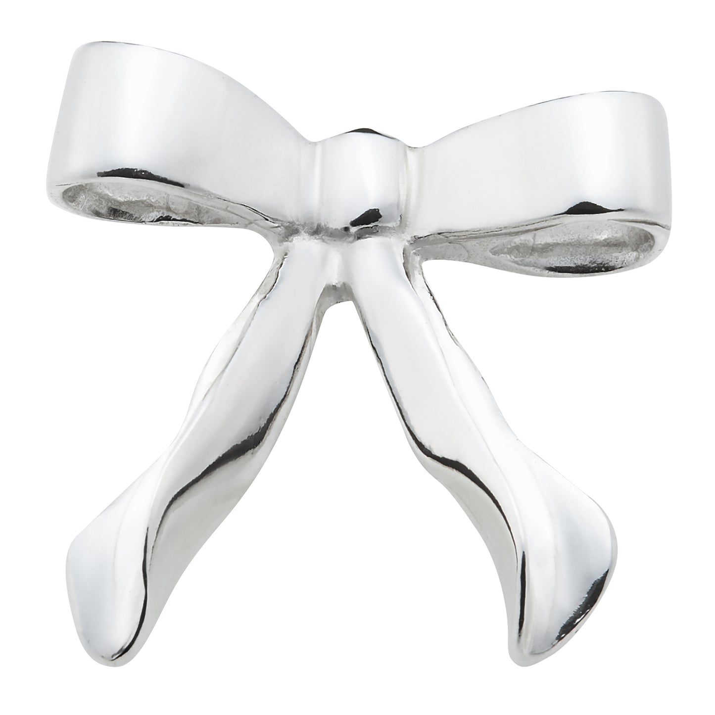 Bow Silver Necklace