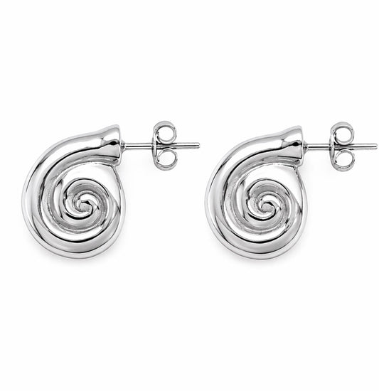 Louise Silver Hoop Earrings