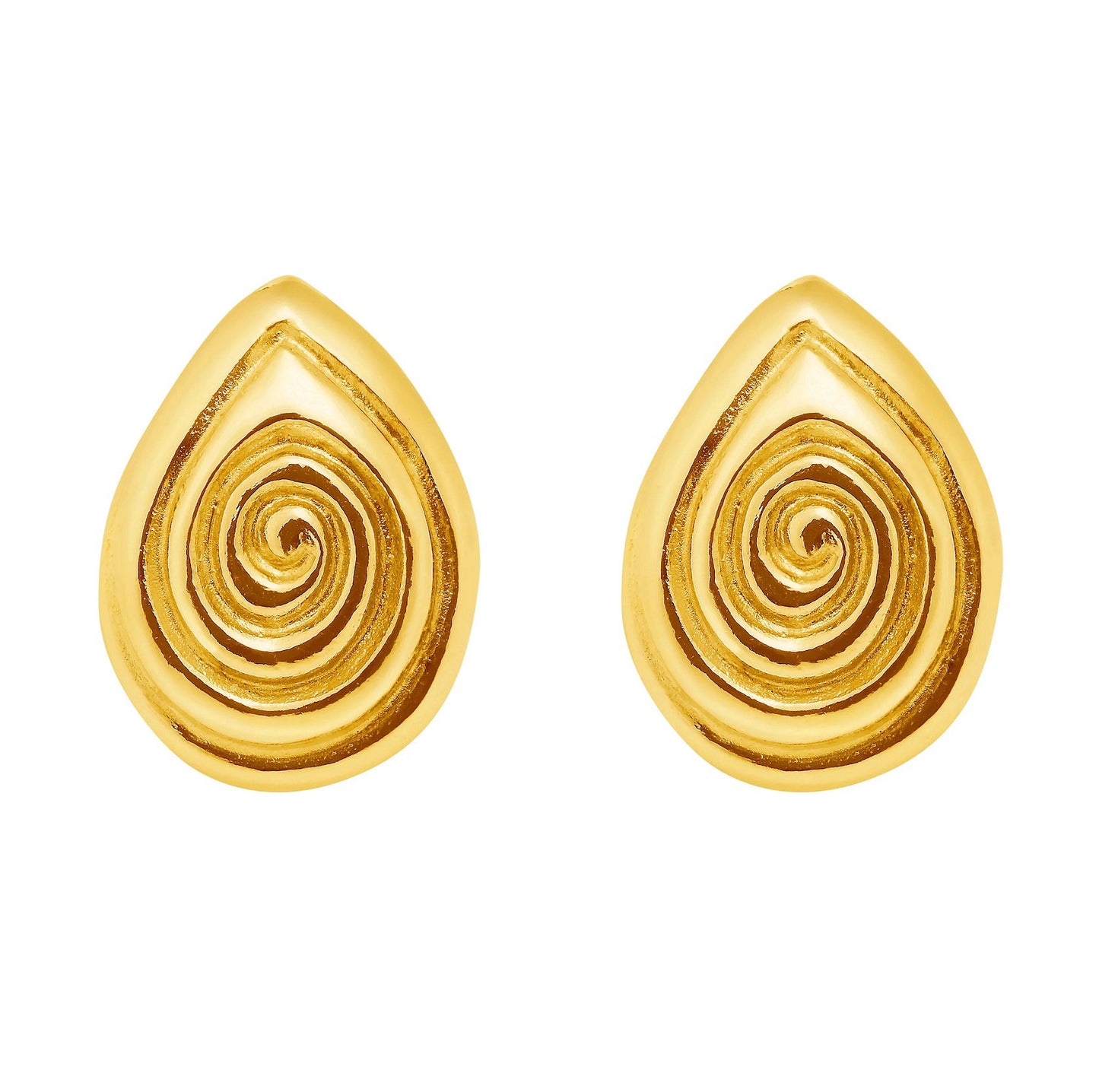 Escargot Gold Earrings