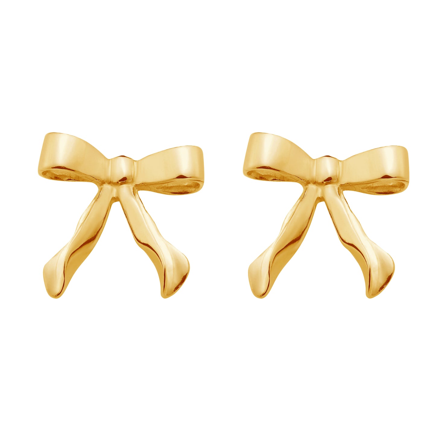 Bow Gold Earrings