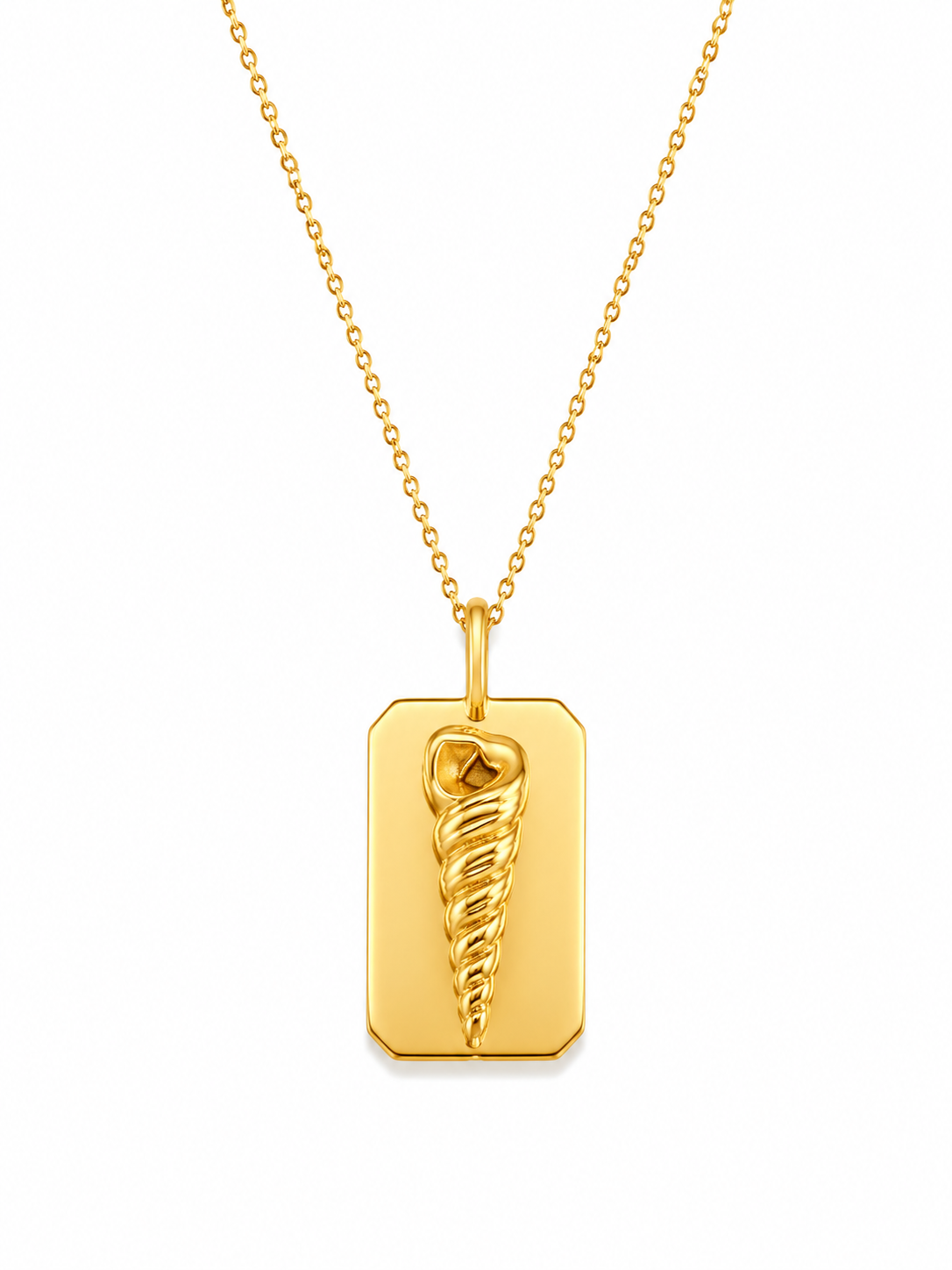 Amonit & Auger Double Side Necklace II