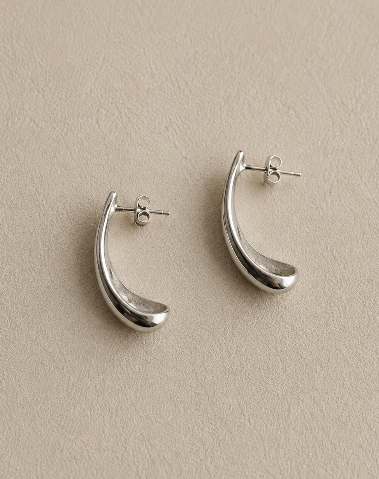 Wave Silver Earrings