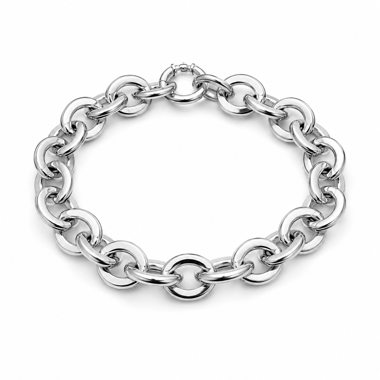 Together Silver Chain Bracelet