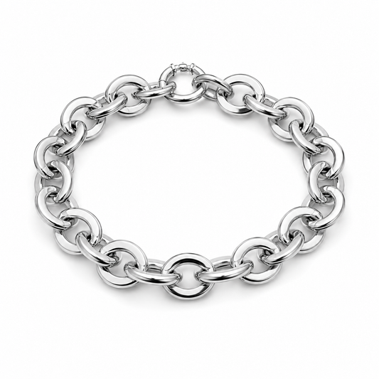 Together Silver Chain Bracelet