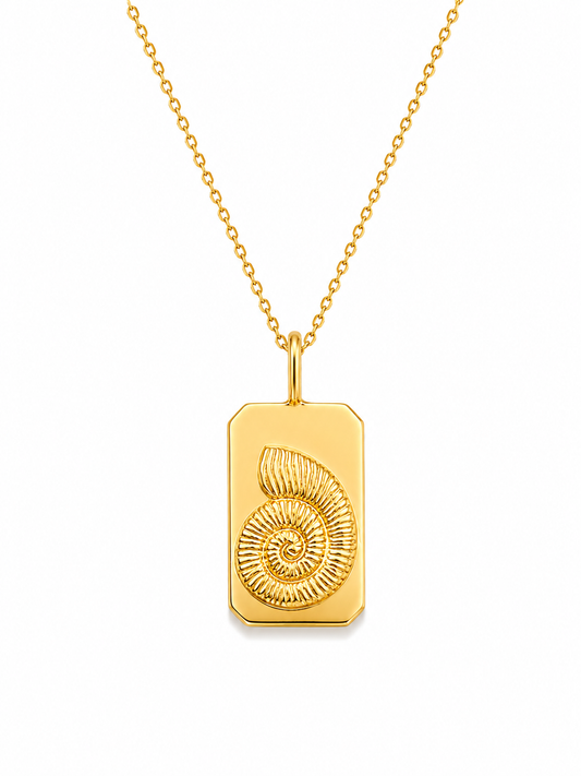 Amonit & Auger Double Side Necklace II