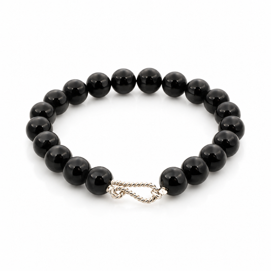 Coil Onyx Bracelet