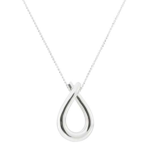 Loop Silver Necklace Large