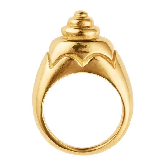 Cone Gold Ring