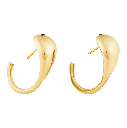 Splash Gold Hoop Earrings