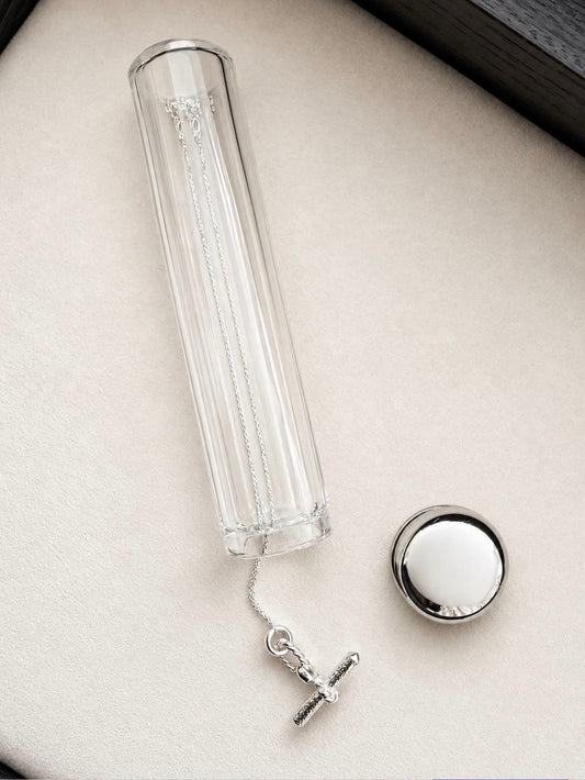 T-Bar I Silver Necklace