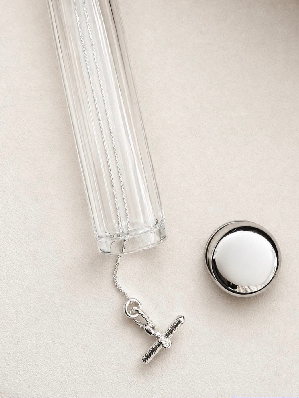 T-Bar I Silver Necklace