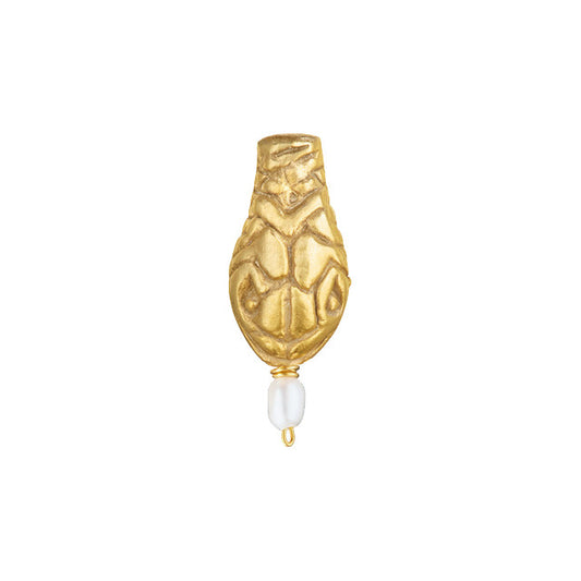 Serpent Small Pearl Medallion