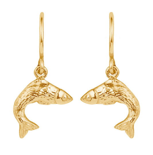 Pesce Hoop Gold Earrings