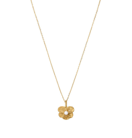 Pansy Pearl Necklace