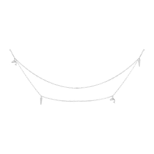 Auger Silver Body Chain