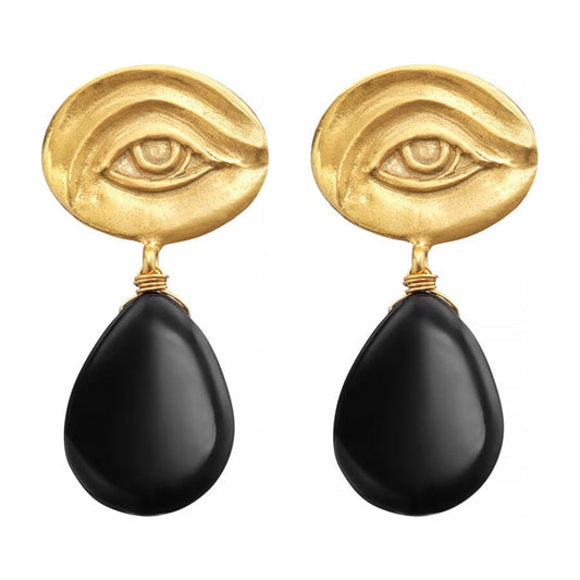 Horus Oye Onyx Earrings