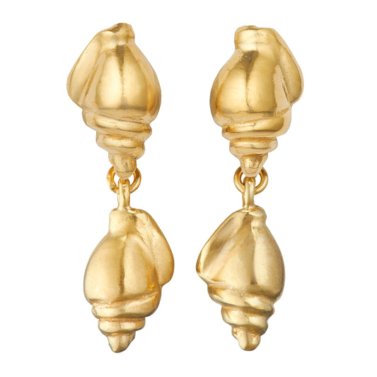 Konkylie on Konkylie Gold Earrings