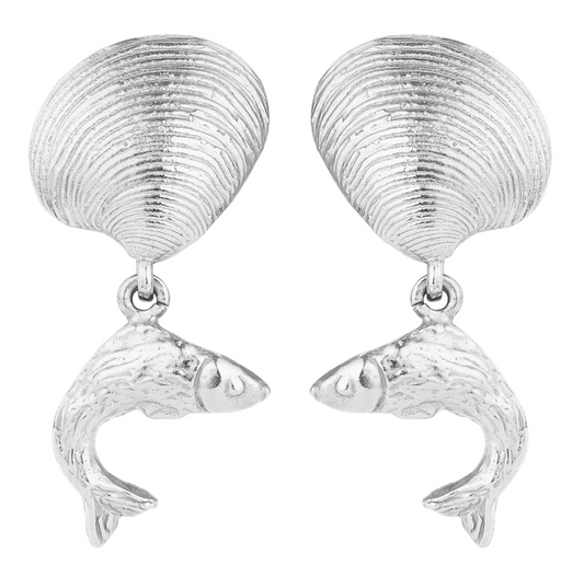 Vongole & Pesce Silver Earrings