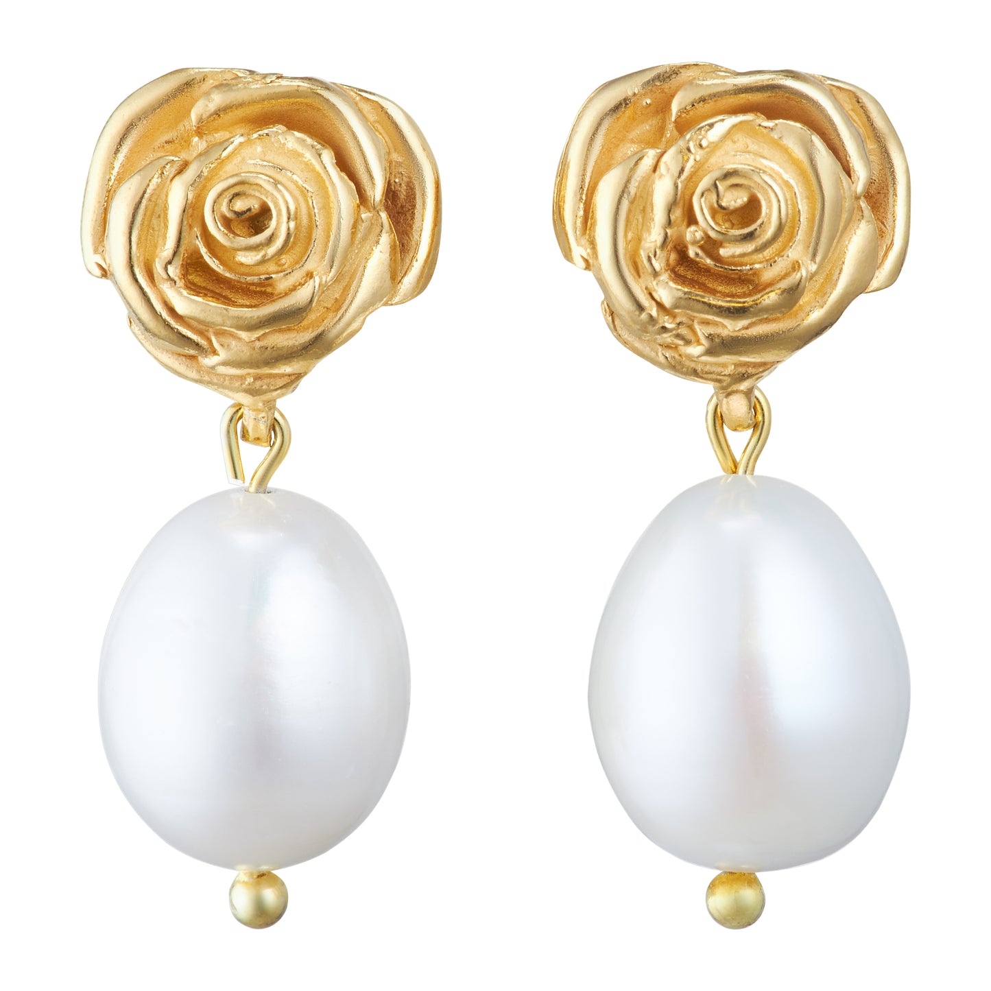 Mallo Rose Big Pearl Earrings