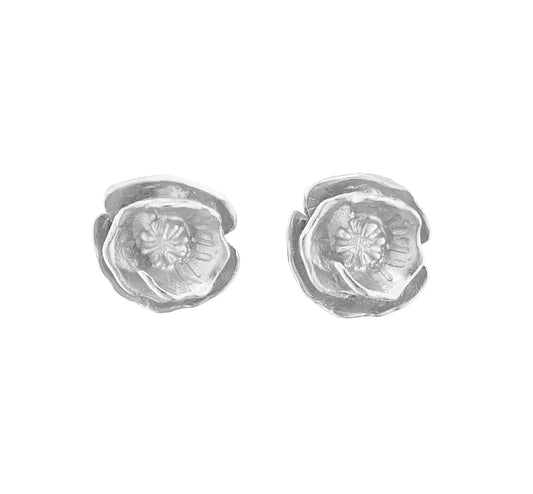 Poppy Silver Earrings